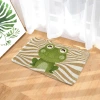Cartoon cashmere printed carpet, water-absorbing and anti-slip floor mat, home living room, room, bathroom door carpet Specification image